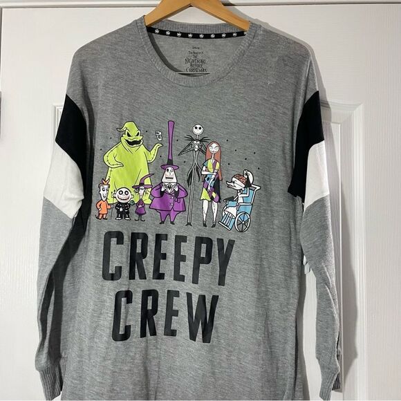 Disney's Nightmare Before Christmas Pajama Sleep Shirt Creepy Crew Size M - Picture 3 of 11